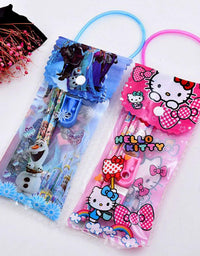 Cute Stationery Gift Set with Transparent Carry Pouch
