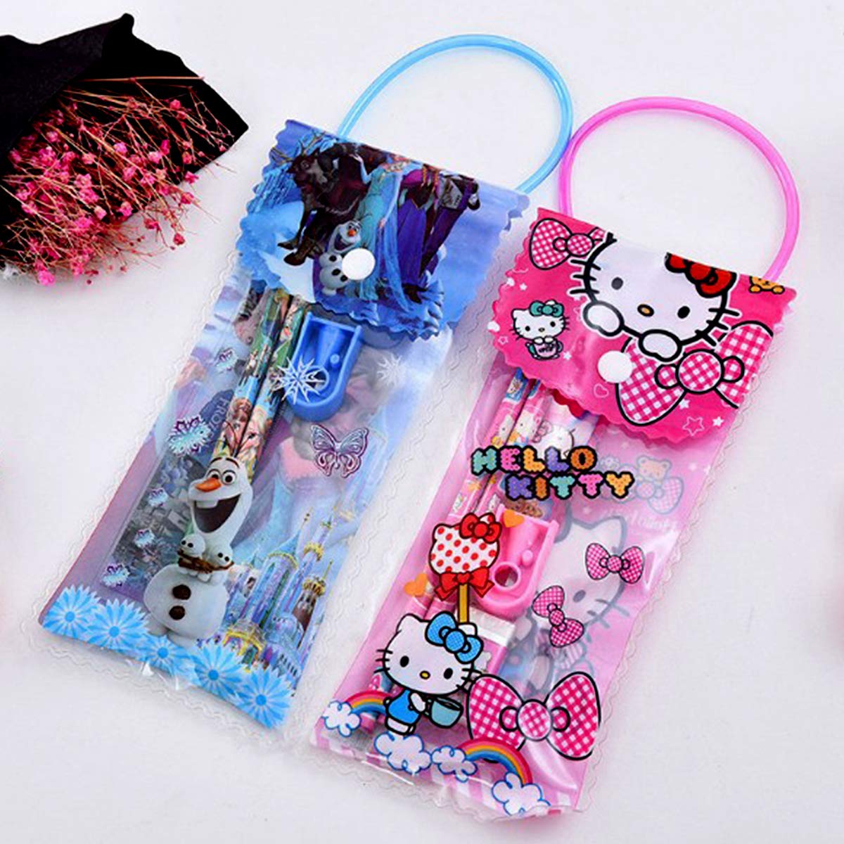 Cute Stationery Gift Set with Transparent Carry Pouch