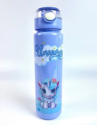 Unicorn Printed Kids Water Bottle – Leakproof & Stylish Sipper

