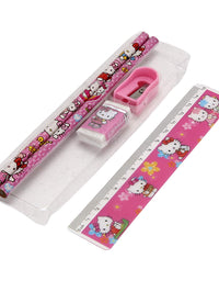 Cute Stationery Gift Set with Transparent Carry Pouch
