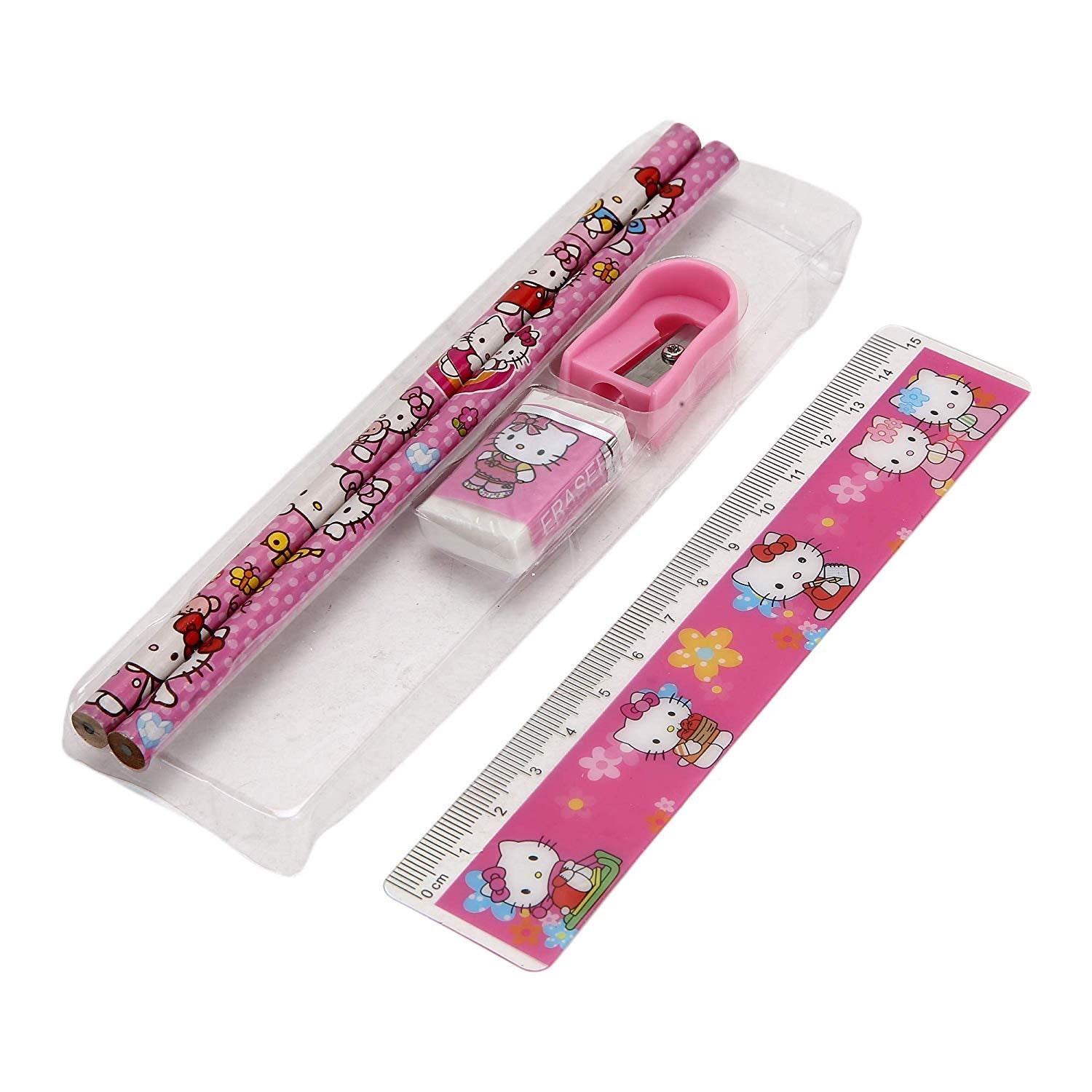 Cute Stationery Gift Set with Transparent Carry Pouch