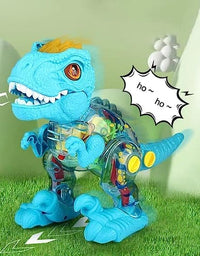 Toy Assemblable Transparent Dinosaur Durable Transparent for Gift
