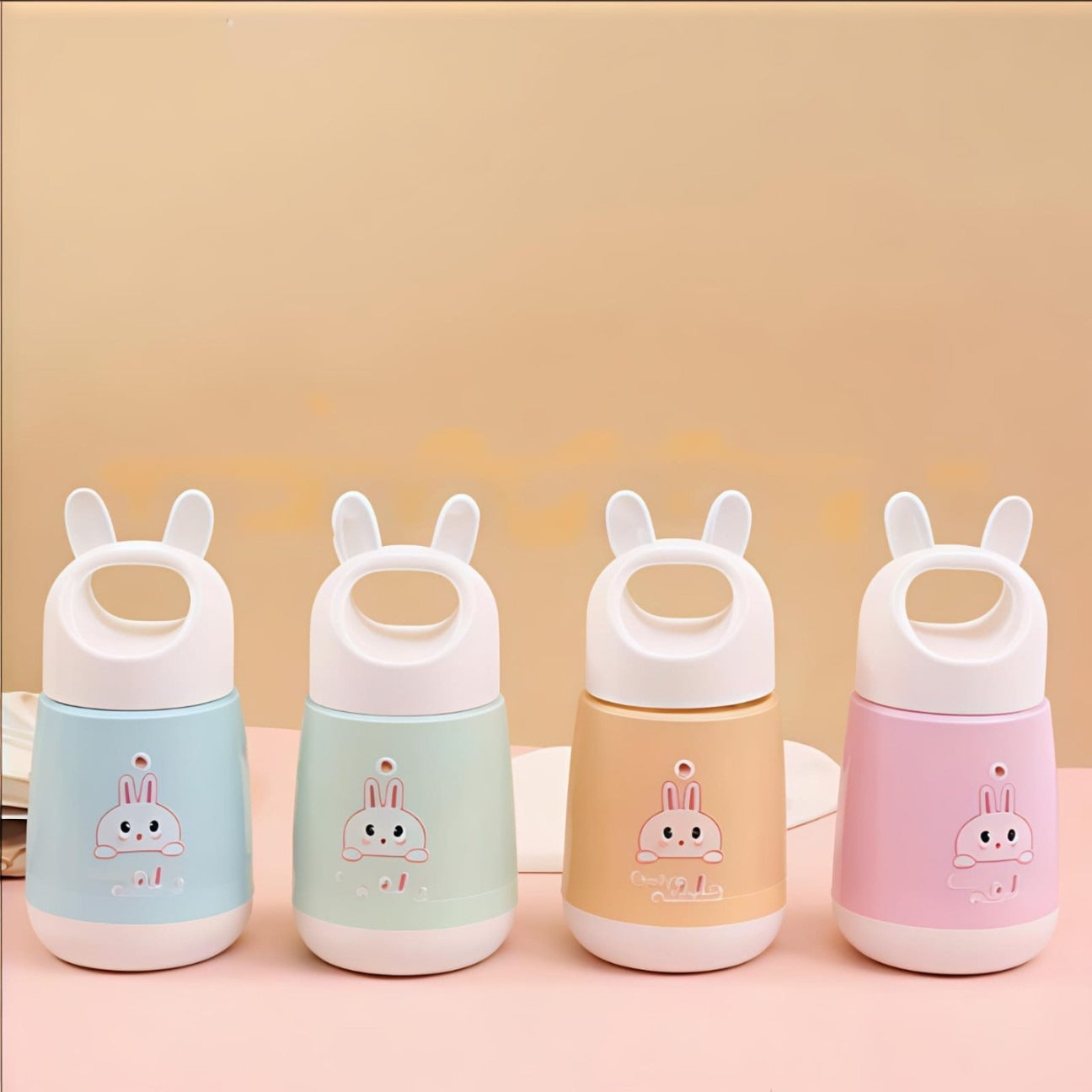 Rabbit Kids Vacuum Flask Bottle – 250ml Insulated Glass Water Bottle