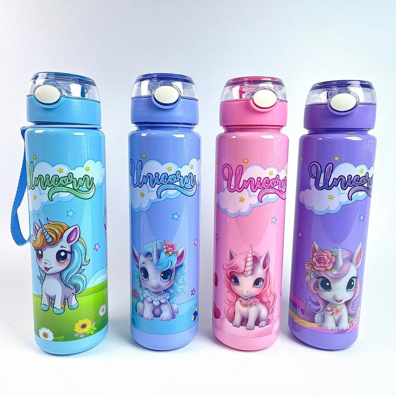 Unicorn Printed Kids Water Bottle – Leakproof & Stylish Sipper