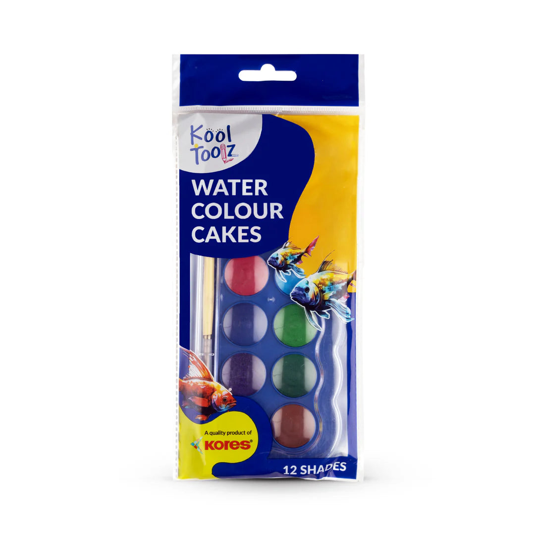 Kores Water Colour Cakes - 12 Shades