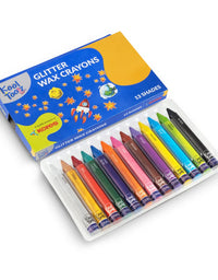 Kores Glitter Wax Crayons 12+1
