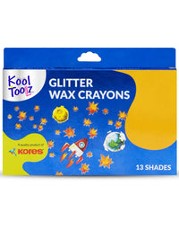 Kores Glitter Wax Crayons 12+1
