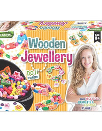 DIY Wooden Jewellery Kit | Beads Jewellery Making Kit for Girls
