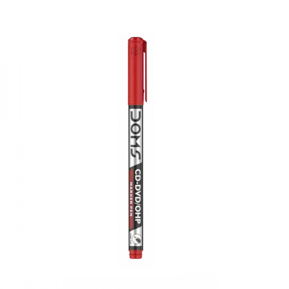 DOMS Permanent Marker Pen (Black,Red,Blue,Green)