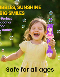 Mermaid Automatic Bubble Machine Toy for Kids – USB Rechargeable
