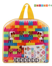 151 Pieces Interlocking Creative Stacking Blocks Puzzle Set (Multicolour)
