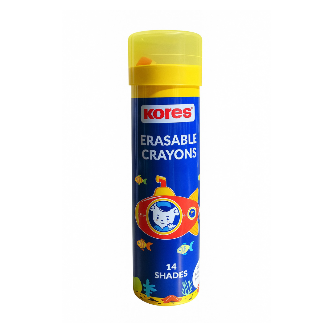 Kores Erasable Crayon- 14 Shades