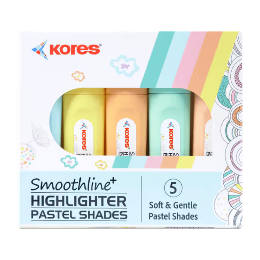 Kores Smoothline Highlighters – (SET of 5)