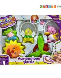 Sweet Cuddle Musical cot Mobile with Harmonious Music Rattle  (Multicolor)
