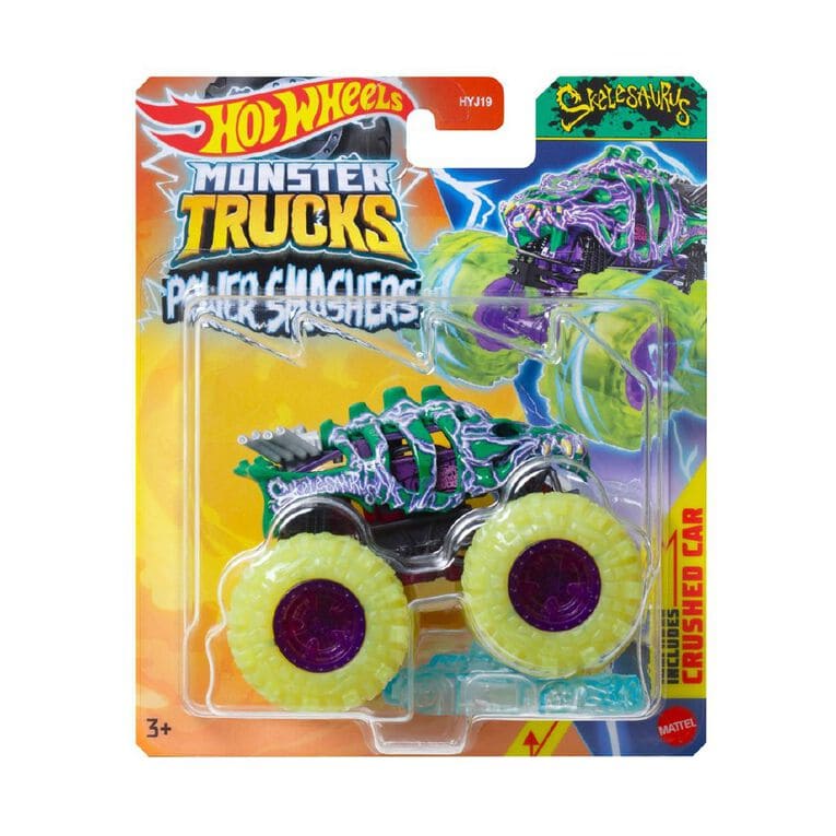 Hot Wheels Monster Truck Power Smashers Skelesaurus